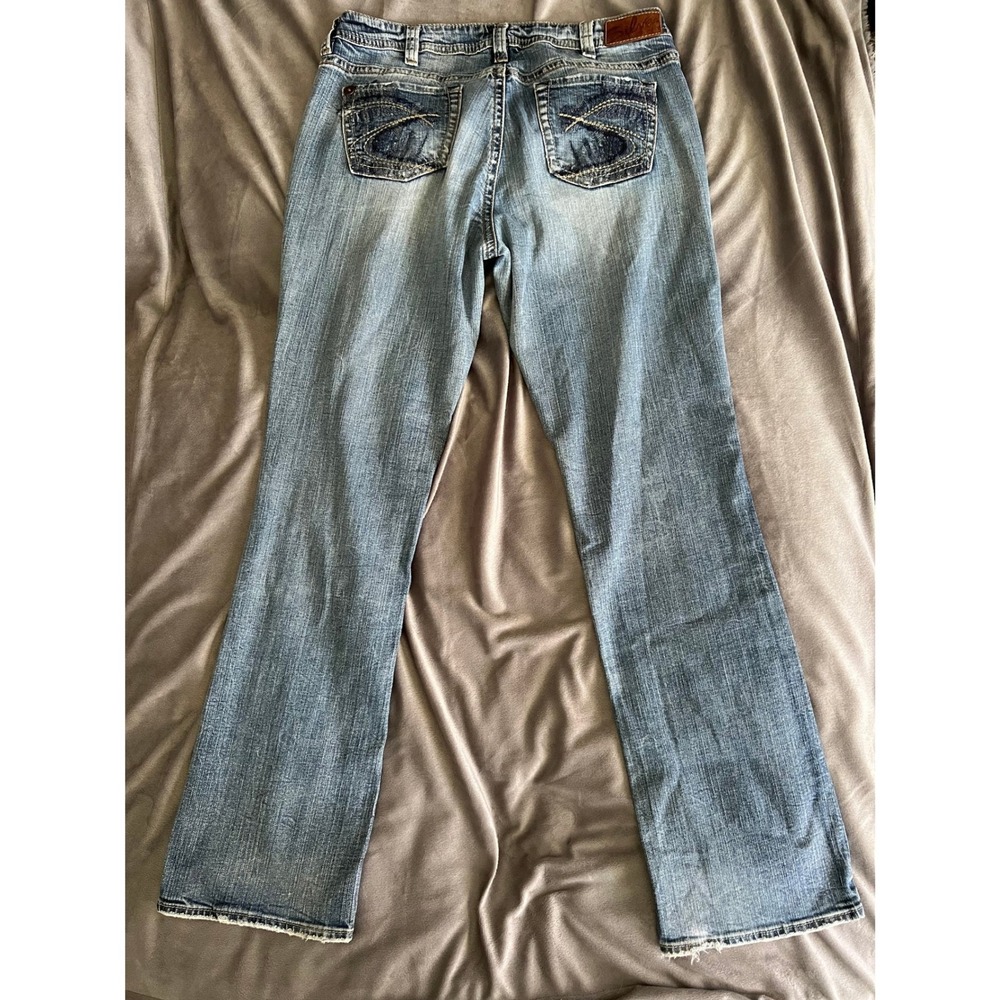 Silver Jeans Lola Mid Rise Bootcut Jeans Medium Wash Size 14 L33 LONG - Picture 3 of 12